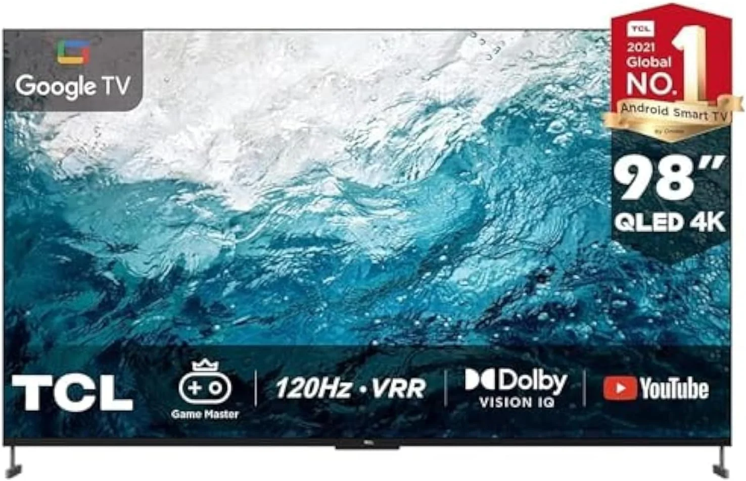 تلویزیون 98 اینچ TCL QLED 4K HDR Dolby Vision Google MEMC 120Hz VRR پردازنده HDMI 2.1 - 98C735 تلویزیون 98 اینچ TCL QLED 4K HDR Dolby Vision Google MEMC 120Hz VRR پردازنده HDMI 2.1 - 98C735