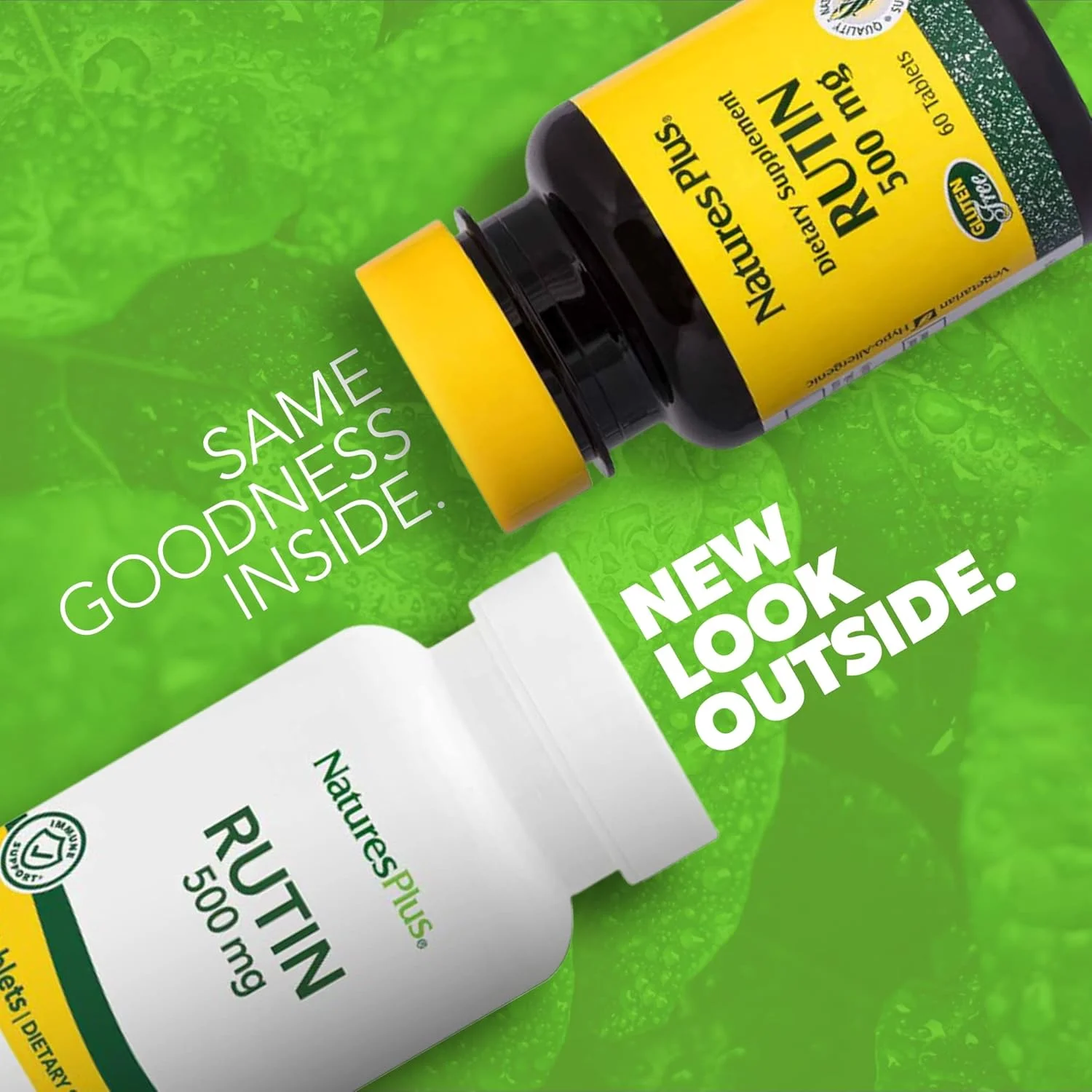 مکمل روتین 500 میلی گرم نیچرز پلاس، 60 قرص - برای تقویت خواص آنتی اکسیدانی، مناسب برای گیاهخواران، بدون گلوتن