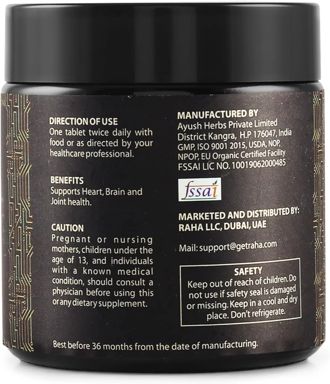 رها - مکمل غذایی گیاهی زردچوبه (Haldi) طبیعی، ضد التهاب و مکمل سلامت مفاصل، تقویت کننده سیستم ایمنی - 60 قرص