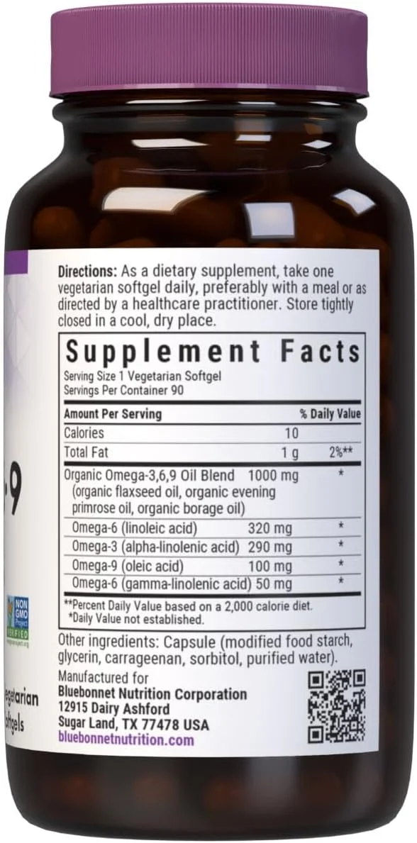 کپسول های ژلاتینی امگا 3-6-9 گیاهی بلو بونت