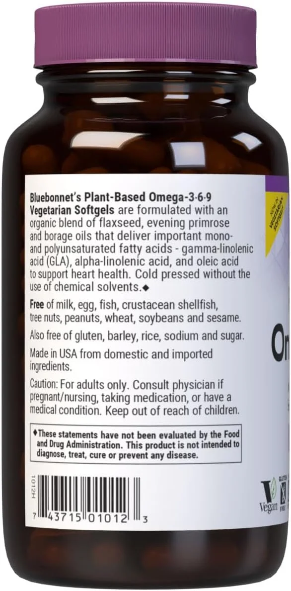 کپسول های ژلاتینی امگا 3-6-9 گیاهی بلو بونت