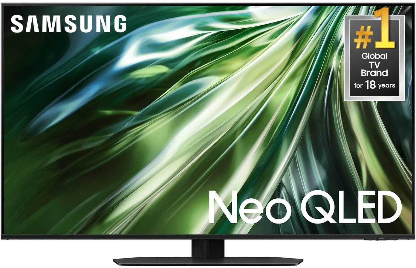 تلویزیون هوشمند 43 اینچی سامسونگ مدل QN90D سری QLED 4K Neo Quantum HDR با فناوری Dolby Atmos، Motion Xcelerator، Real Depth Enhancer Pro، دارای Alexa داخلی - مدل 43QN90D - مدل 2024 - نسخه بین المللی (بازسازی شده) تلویزیون هوشمند 43 اینچی سامسونگ مدل QN90D سری QLED 4K Neo Quantum HDR با فناوری Dolby Atmos، Motion Xcelerator، Real Depth Enhancer Pro، دارای Alexa داخلی - مدل 43QN90D - مدل 2024 - نسخه بین المللی (بازسازی شده)