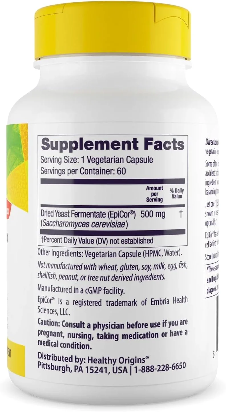 کپسول های محافظت از سیستم ایمنی، 500 میلی گرمی - کپسول های گیاهی تقویت کننده سیستم ایمنی - مکمل بدون گلوتن و غیر تراریخته - 60 کپسول گیاهی