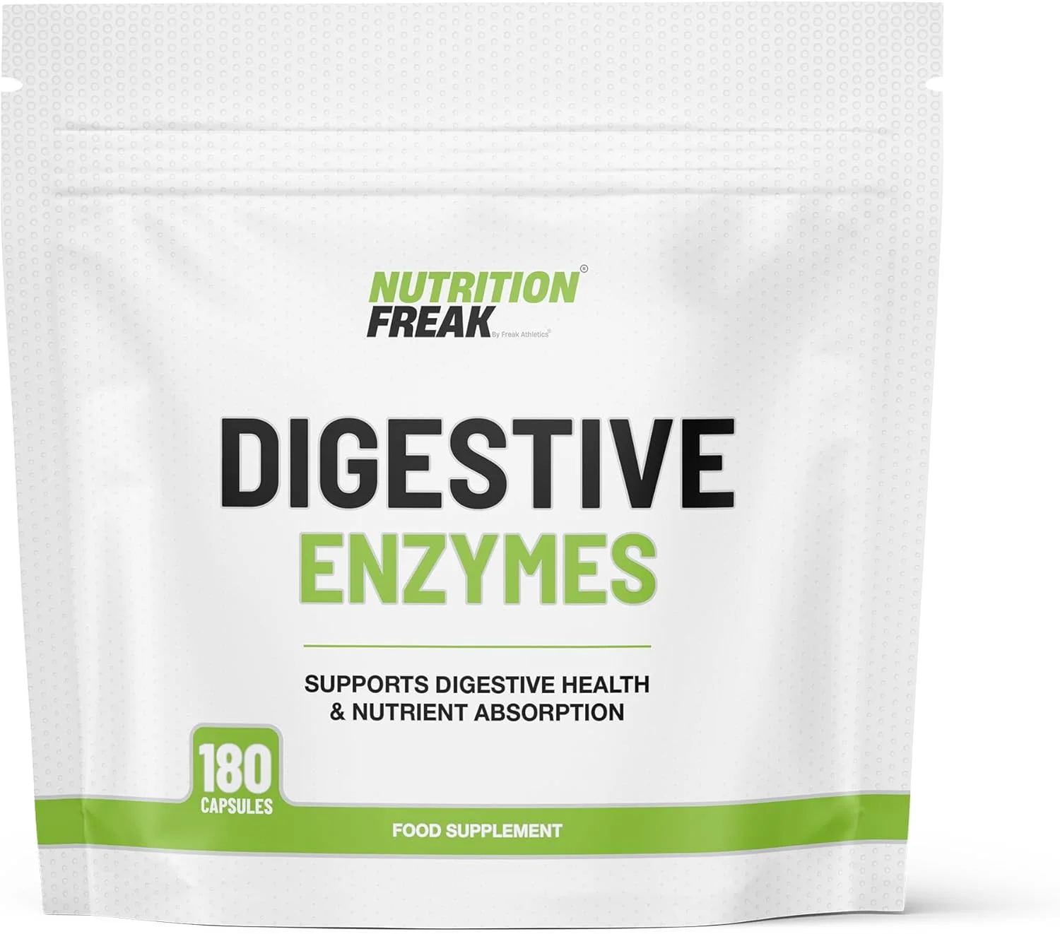 مکمل آنزیم های گوارشی ورزشی - 180 کپسول آنزیم های گوارشی با مواد گیاهی - پشتیبانی از سلامت روده و گوارش روزانه