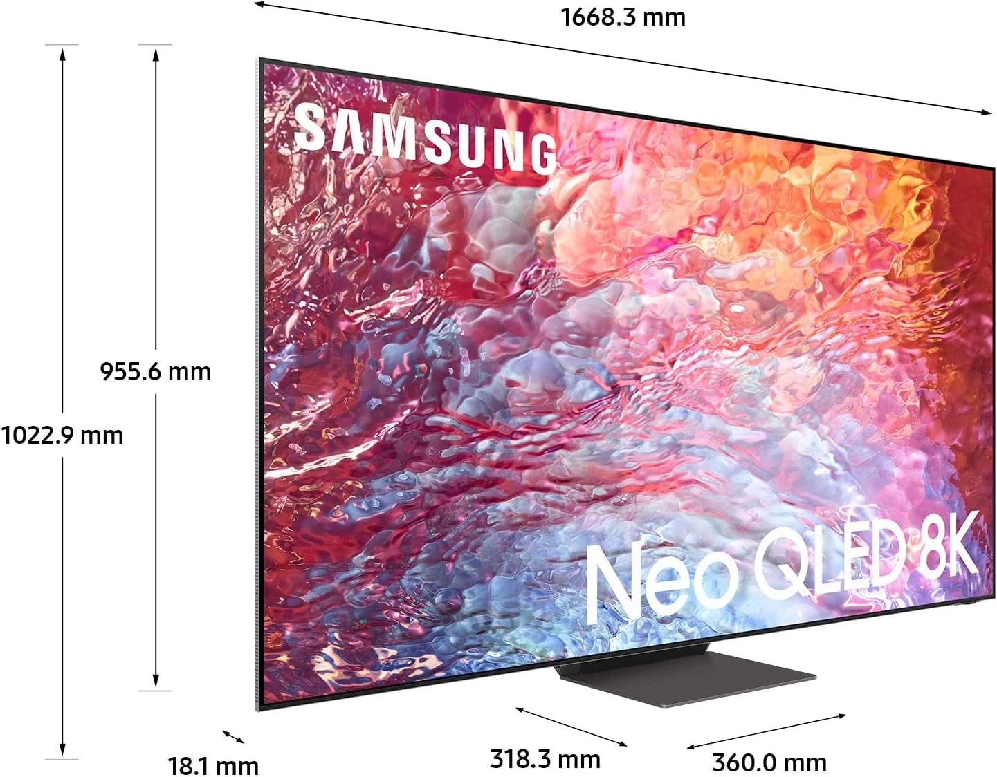 تلویزیون هوشمند 75 اینچی سامسونگ QN700B Neo QLED 8K (مدل 2022) - تصویر 8K واقعی با فناوری Quantum Matrix و Alexa داخلی - نسخه بین المللی (بازسازی شده) تلویزیون هوشمند 75 اینچی سامسونگ QN700B Neo QLED 8K (مدل 2022) - تصویر 8K واقعی با فناوری Quantum Matrix و Alexa داخلی - نسخه بین المللی (بازسازی شده)