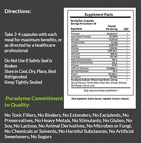 مکمل گیاهی گوارش و غذایی LiyfZyme PuraDyme - 500 کپسول گیاهی. اثر لو کرونا مکمل گیاهی گوارش و غذایی LiyfZyme PuraDyme - 500 کپسول گیاهی. اثر لو کرونا