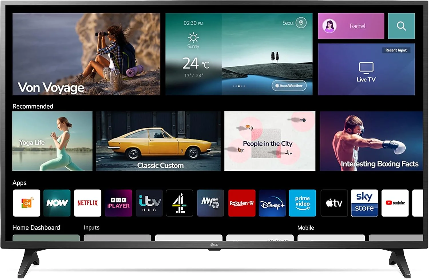 تلویزیون هوشمند ال جی Uq75 4K UHD سایز 50 اینچ مشکی تلویزیون هوشمند ال جی Uq75 4K UHD سایز 50 اینچ مشکی