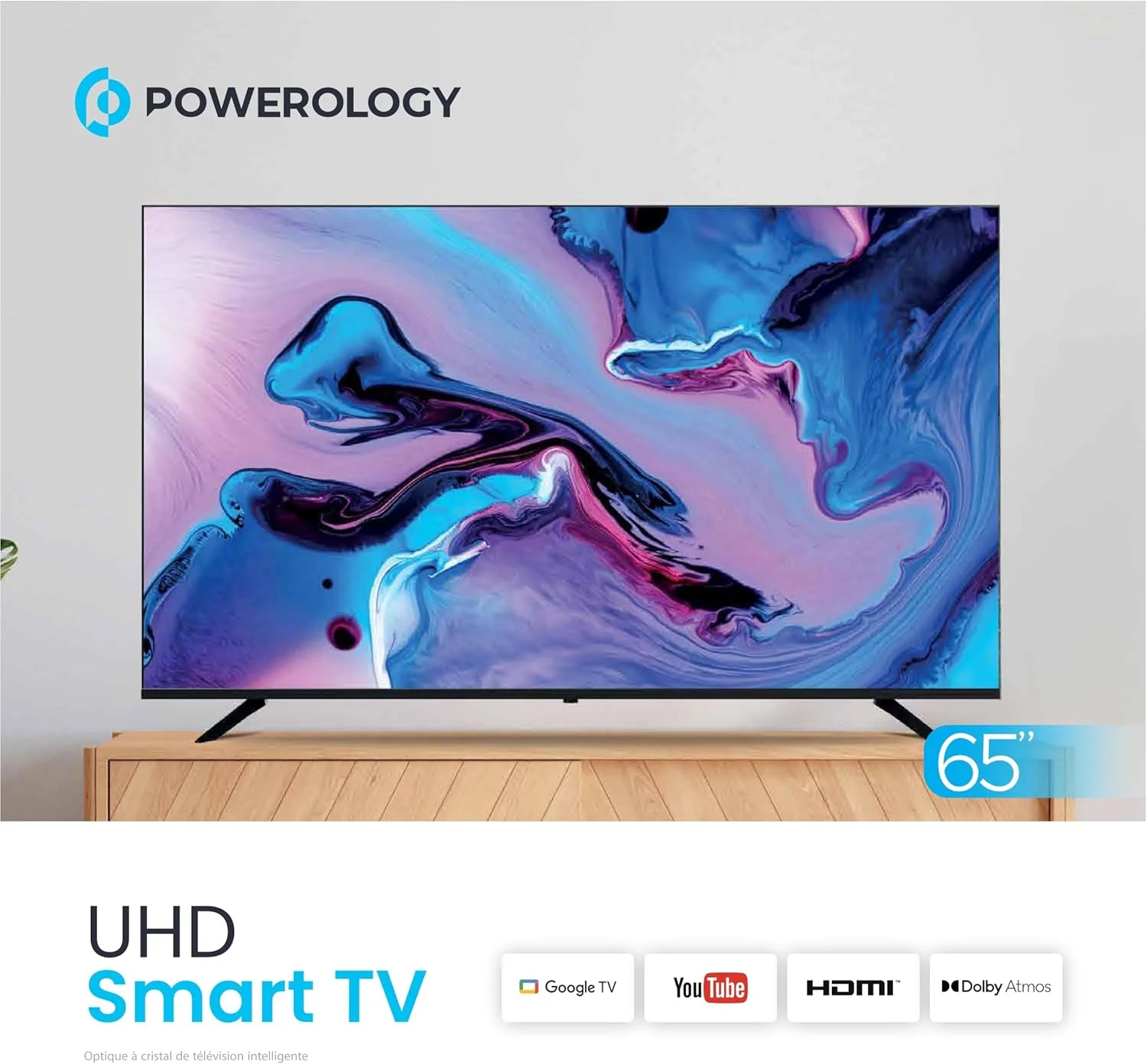 تلویزیون هوشمند 65 اینچ پاورولوژی 4K UHD با Google TV رسمی: رزولوشن 4K خیره کننده، وای فای دو بانده و صدای فراگیر (65 اینچ) تلویزیون هوشمند 65 اینچ پاورولوژی 4K UHD با Google TV رسمی: رزولوشن 4K خیره کننده، وای فای دو بانده و صدای فراگیر (65 اینچ)