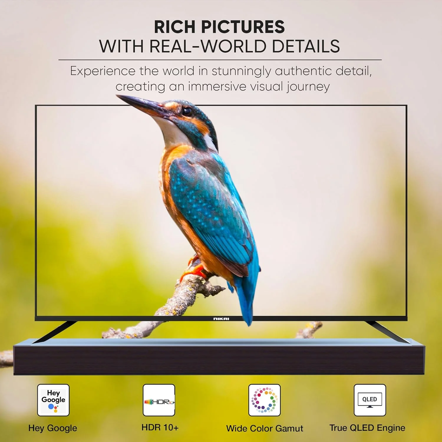 تلویزیون هوشمند 65 اینچ نیکای 4K QLED Ultra HD Google TV، کنترل صوتی بدون دست، Game Master، Dolby Vision + Atmos، 4K HDR10+، اتصال آسان با دستگاه های Android و Apple - NPROG65QLED تلویزیون هوشمند 65 اینچ نیکای 4K QLED Ultra HD Google TV، کنترل صوتی بدون دست، Game Master، Dolby Vision + Atmos، 4K HDR10+، اتصال آسان با دستگاه های Android و Apple - NPROG65QLED