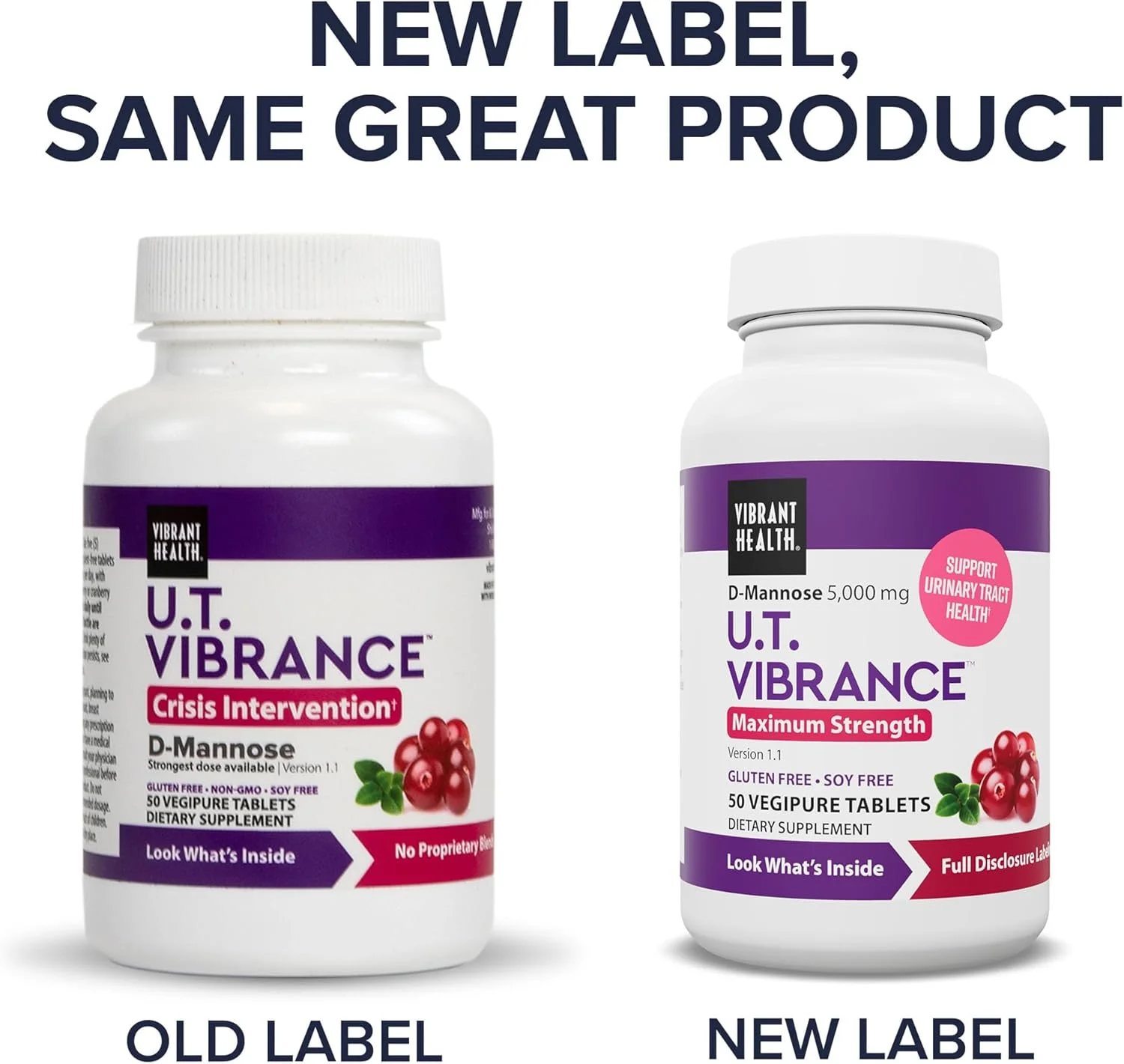 قرص های سلامت دستگاه ادراری Vibrant Health، 50 عدد