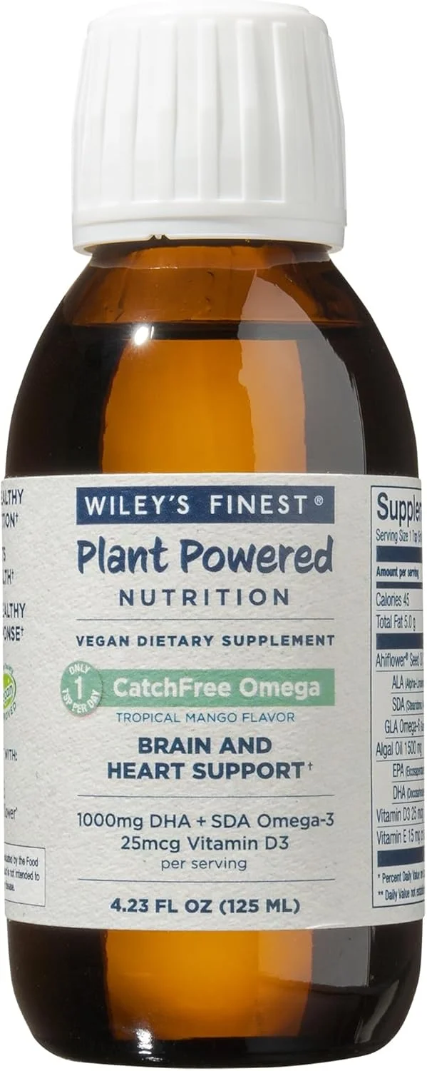 مایع امگا 3 بدون ماهی Wiley's Finest Catchfree، 125 میلی لیتر