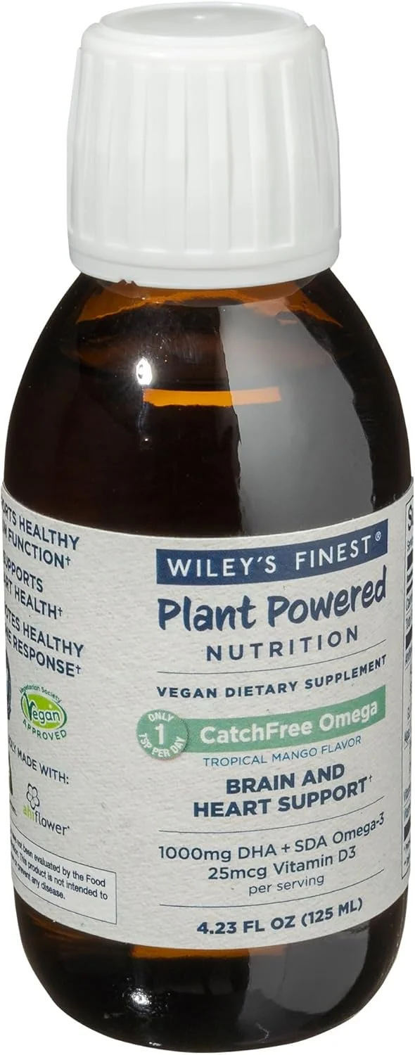 مایع امگا 3 بدون ماهی Wiley's Finest Catchfree، 125 میلی لیتر مایع امگا 3 بدون ماهی Wiley's Finest Catchfree، 125 میلی لیتر