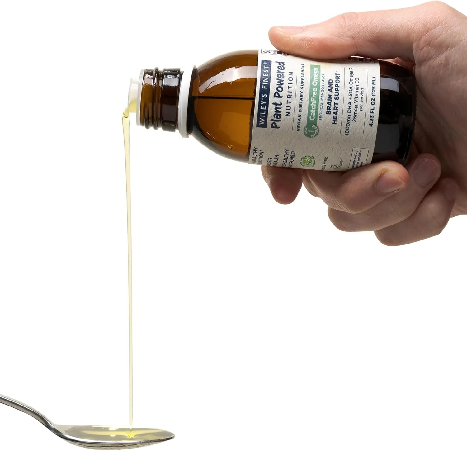 مایع امگا 3 بدون ماهی Wiley's Finest Catchfree، 125 میلی لیتر مایع امگا 3 بدون ماهی Wiley's Finest Catchfree، 125 میلی لیتر