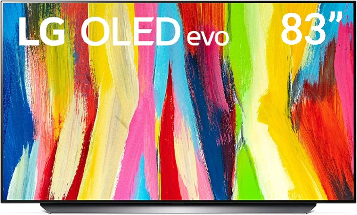 تلویزیون هوشمند 83 اینچ LG OLED سری C2، طراحی سینمایی صفحه نمایش، کیفیت 4K، سینما HDR، WebOS AI ThinQ، Pixel Dimming، مشکی، OLED83C26LA-AMAG