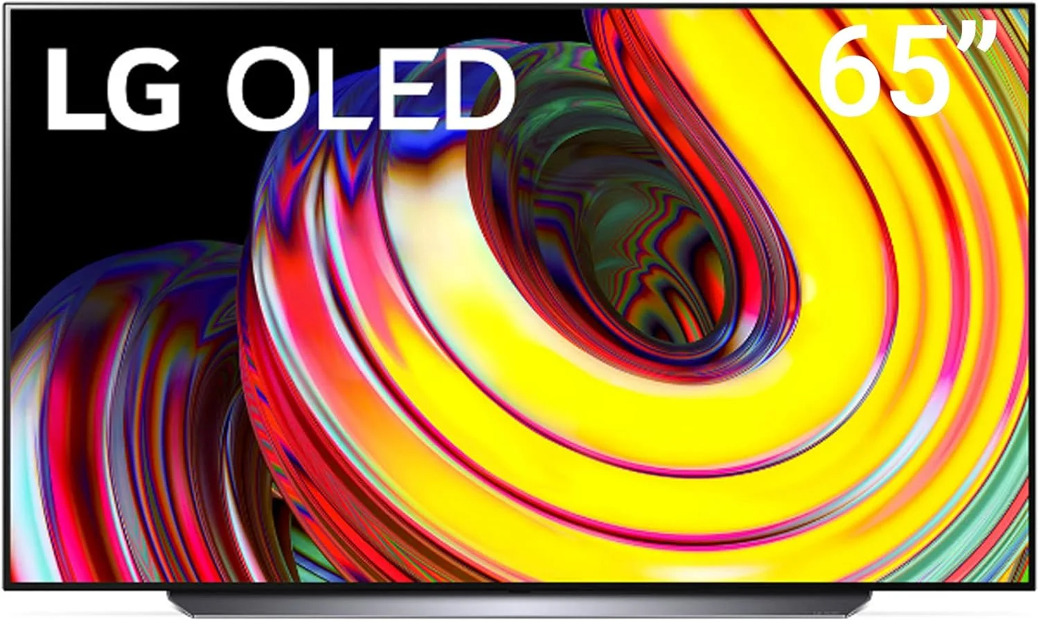 تلویزیون هوشمند 65 اینچ ال جی OLED با طراحی صفحه سینما، کیفیت 4K Cinema HDR، سیستم عامل WebOS، هوش مصنوعی ThinQ و فناوری Pixel Dimming - مدل OLED65CS6LA-AMAE