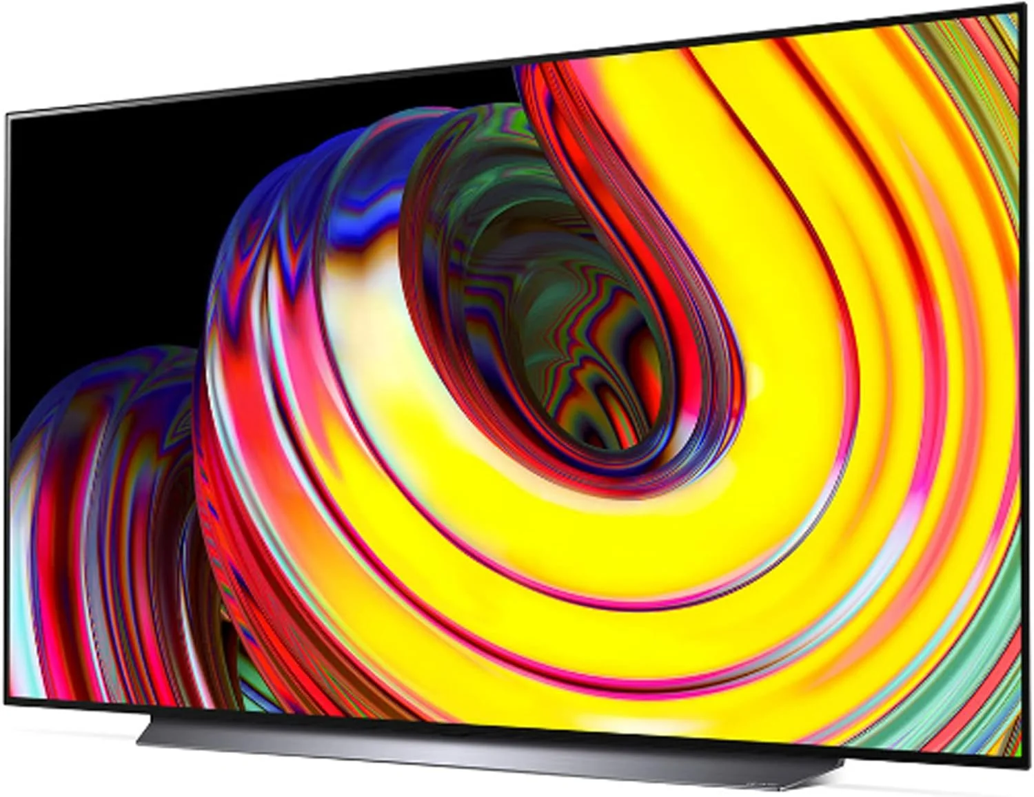 تلویزیون هوشمند 65 اینچ ال جی OLED با طراحی صفحه سینما، کیفیت 4K Cinema HDR، سیستم عامل WebOS، هوش مصنوعی ThinQ و فناوری Pixel Dimming - مدل OLED65CS6LA-AMAE