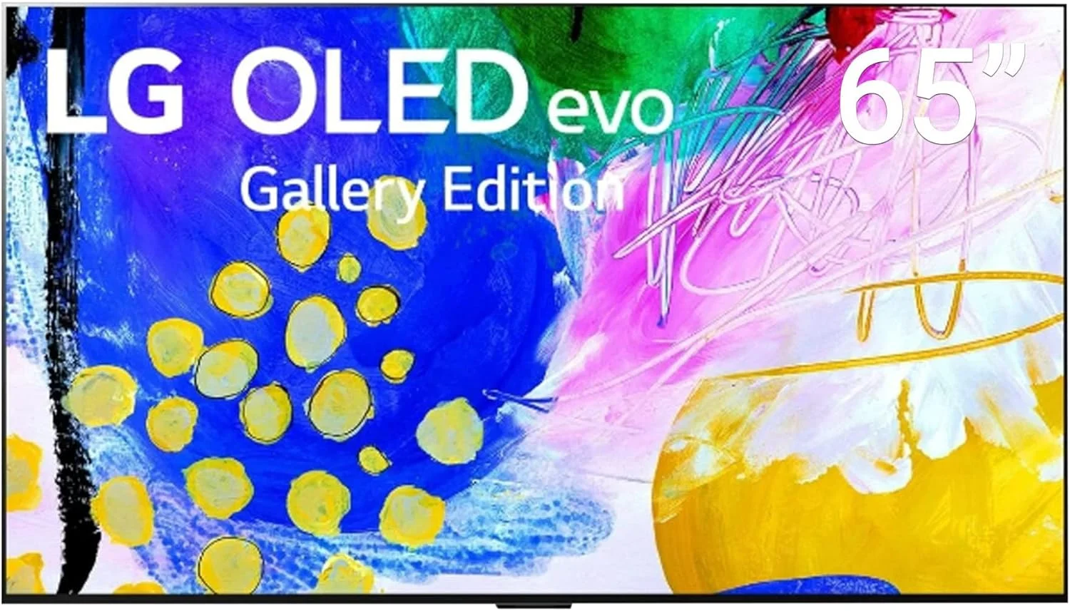 تلویزیون هوشمند 4K ال جی OLED evo سایز 65 اینچ سری G2، طراحی گالری 4K Cinema HDR webOS22 با ThinQ AI Pixel Dimming، مشکی، OLED65G26LA-AMAG