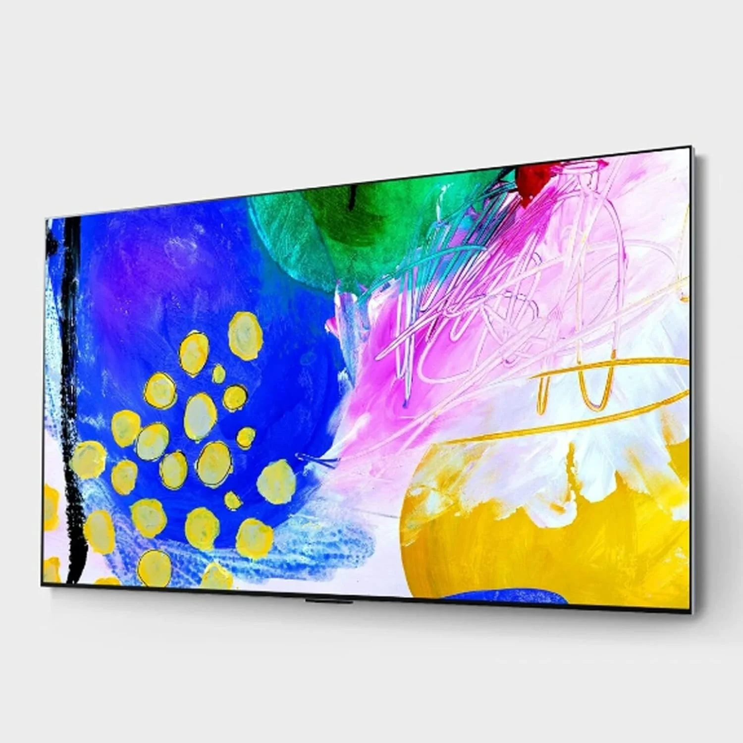 تلویزیون هوشمند 4K ال جی OLED evo سایز 77 اینچ سری G2، طراحی گالری سینما HDR 4K با webOS22 و هوش مصنوعی ThinQ و فناوری Pixel Dimming، مشکی، OLED77G26LA-AMAG