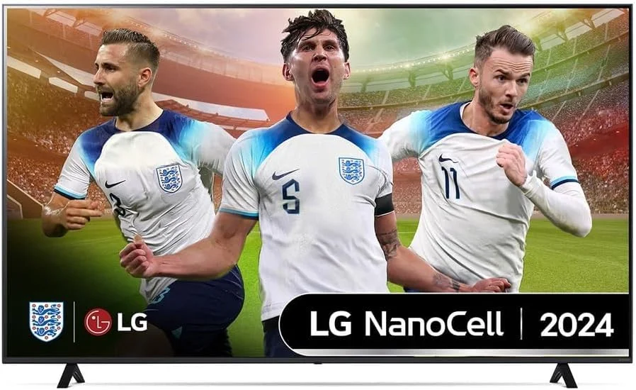 تلویزیون هوشمند 75 اینچ ال جی Nanocell Nano81 4K با ریموت جادویی Ai، Hdr10 و Webos24 مدل 75Nano81T6A.Amve مشکی