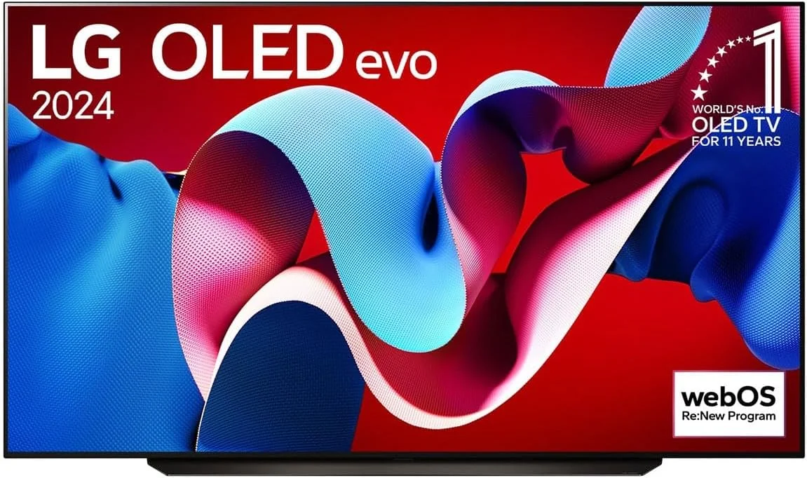 تلویزیون هوشمند 83 اینچ LG OLED evo C4 4K با ریموت جادویی AI، Dolby Vision و webOS24 مدل 2024 - مشکی