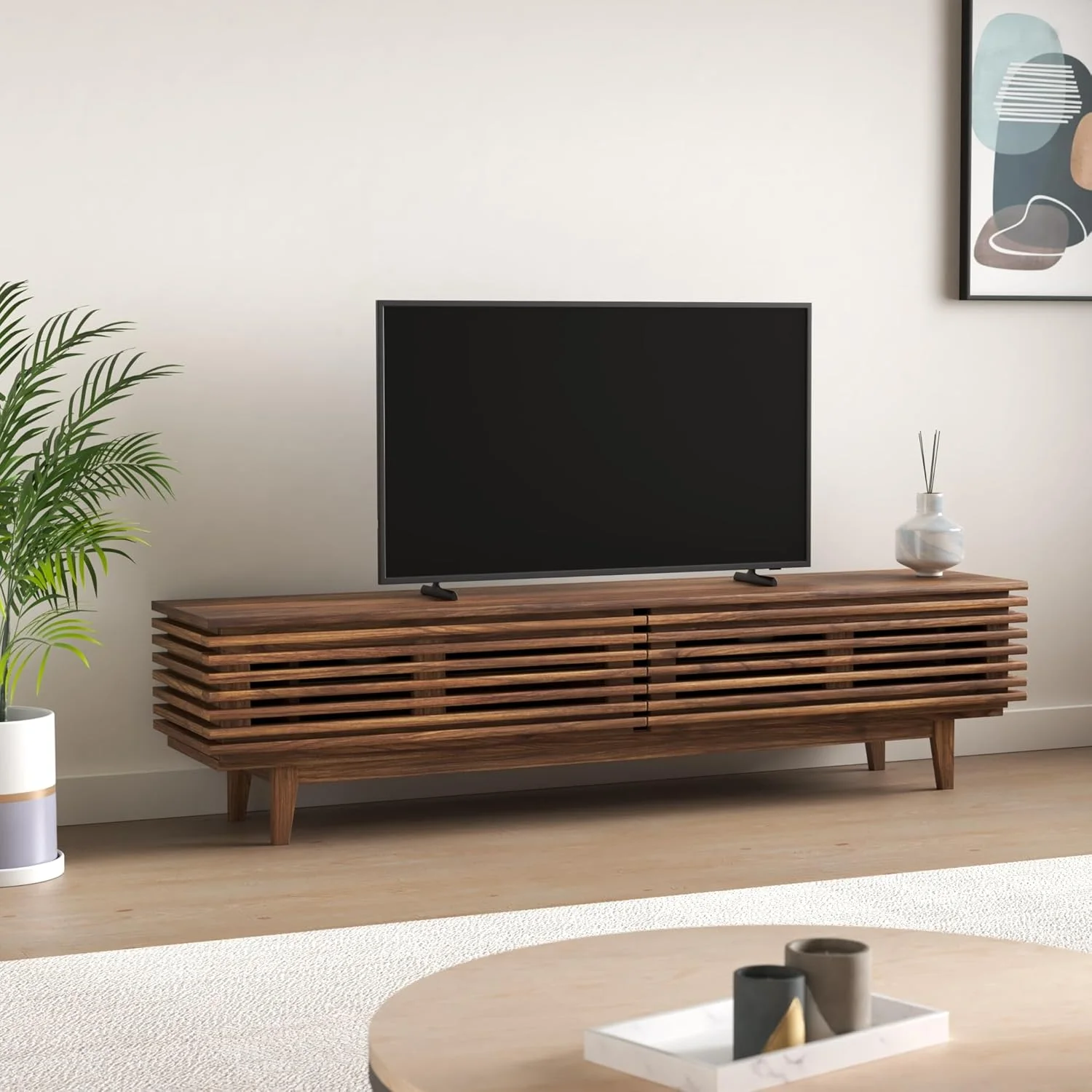 تلویزیون هوشمند 43 اینچی سامسونگ مدل LS03B سری Frame Quantum HDR با حالت هنری و ضد انعکاس نور، طراحی باریک - نسخه بین المللی (بازسازی شده)