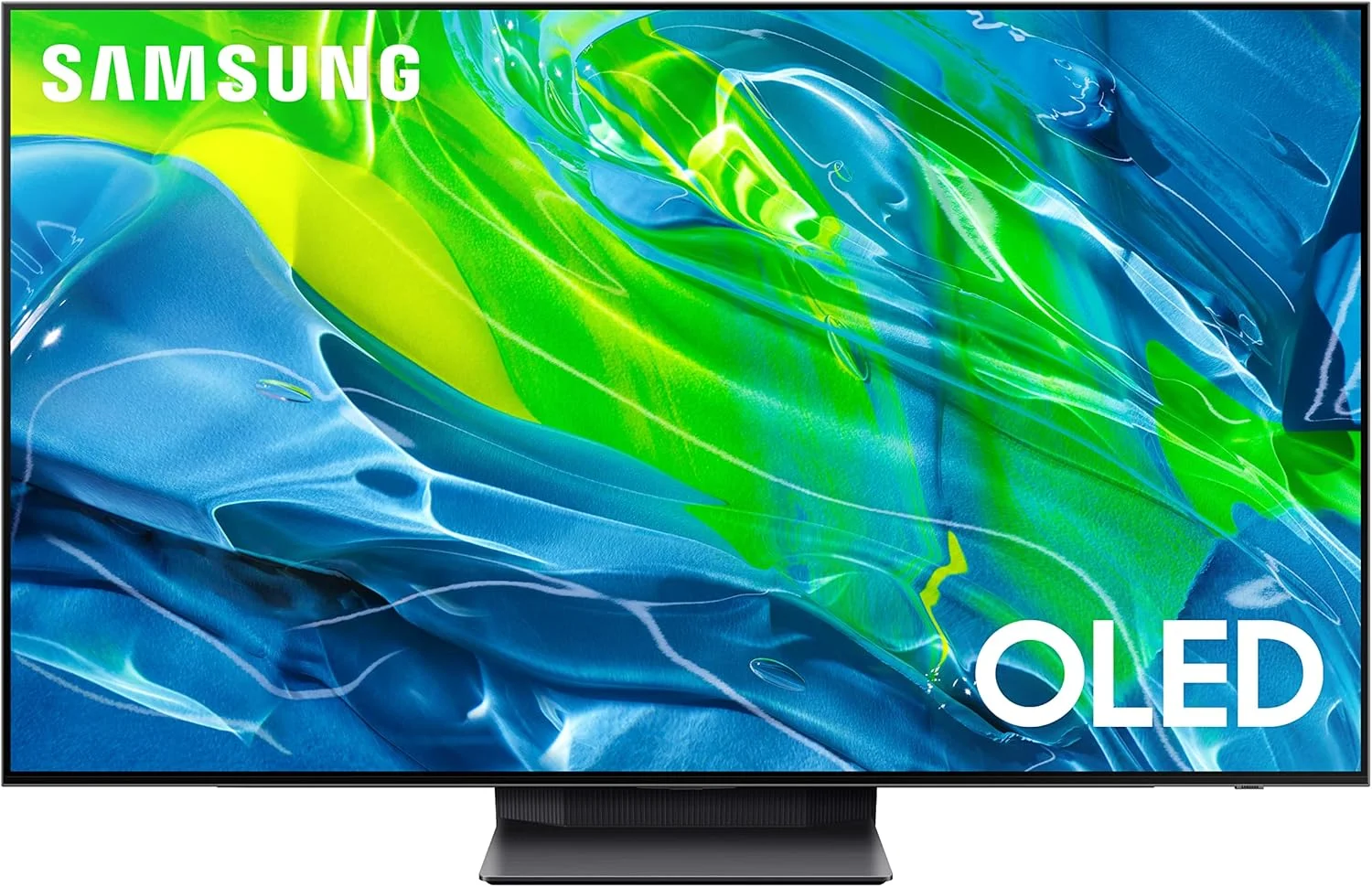 تلویزیون هوشمند 55 اینچی سامسونگ مدل S95B سری Quantum HDR Dolby Atmos با طراحی باریک لیزری و Alexa داخلی، مدل 2022 - 55S95B - نسخه بین المللی (بازسازی شده)