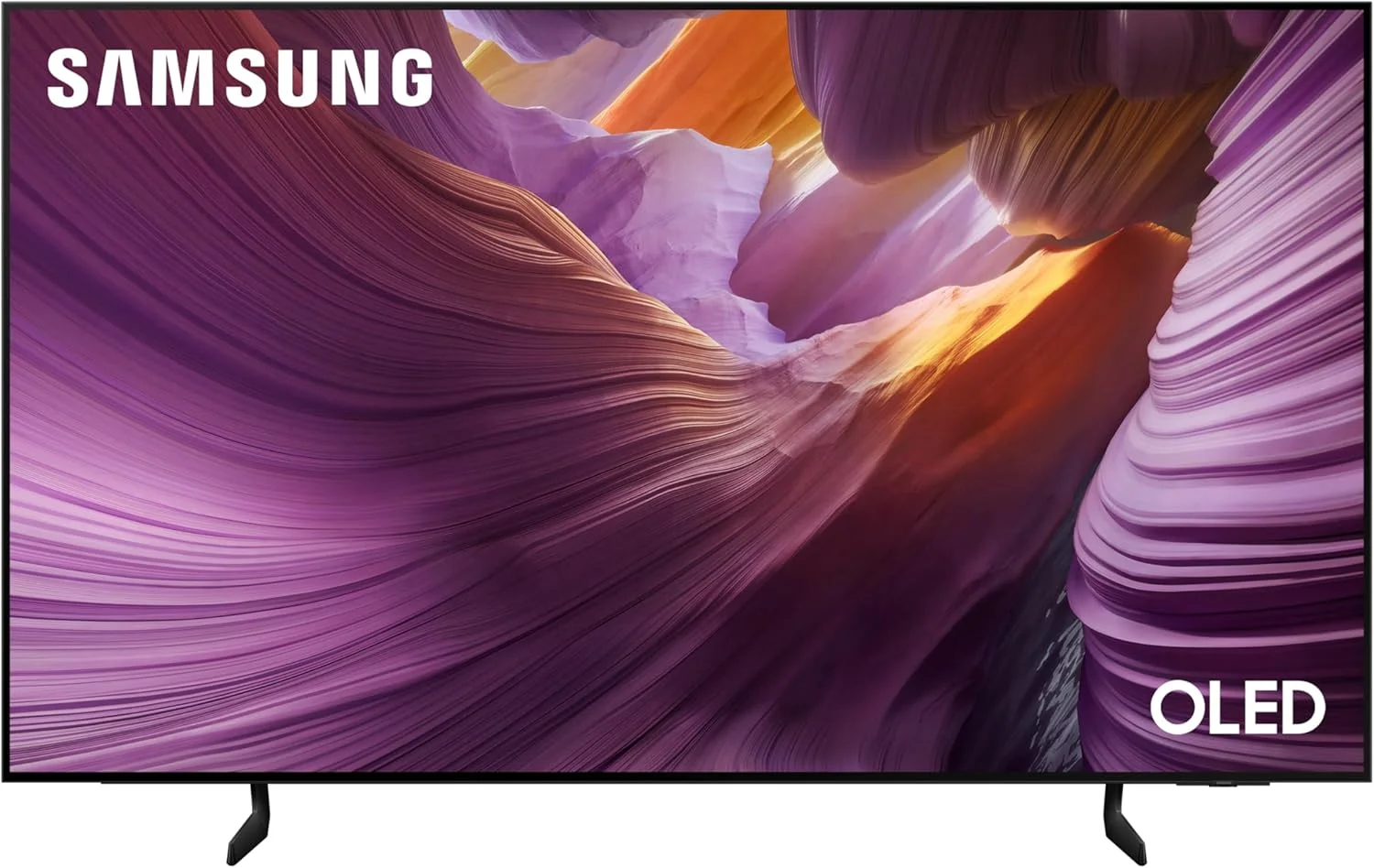 تلویزیون 55 اینچ OLED سامسونگ، مدل S85F، 4K، پردازنده NQ4 AI Gen2، ارتقاء کیفیت تصویر 4K AI، OLED HDR، تایید شده توسط PANTONE، تلویزیون هوشمند Samsung Vision AI، مدل QA55S85FAEXZN (نسخه امارات متحده عربی - 2025)