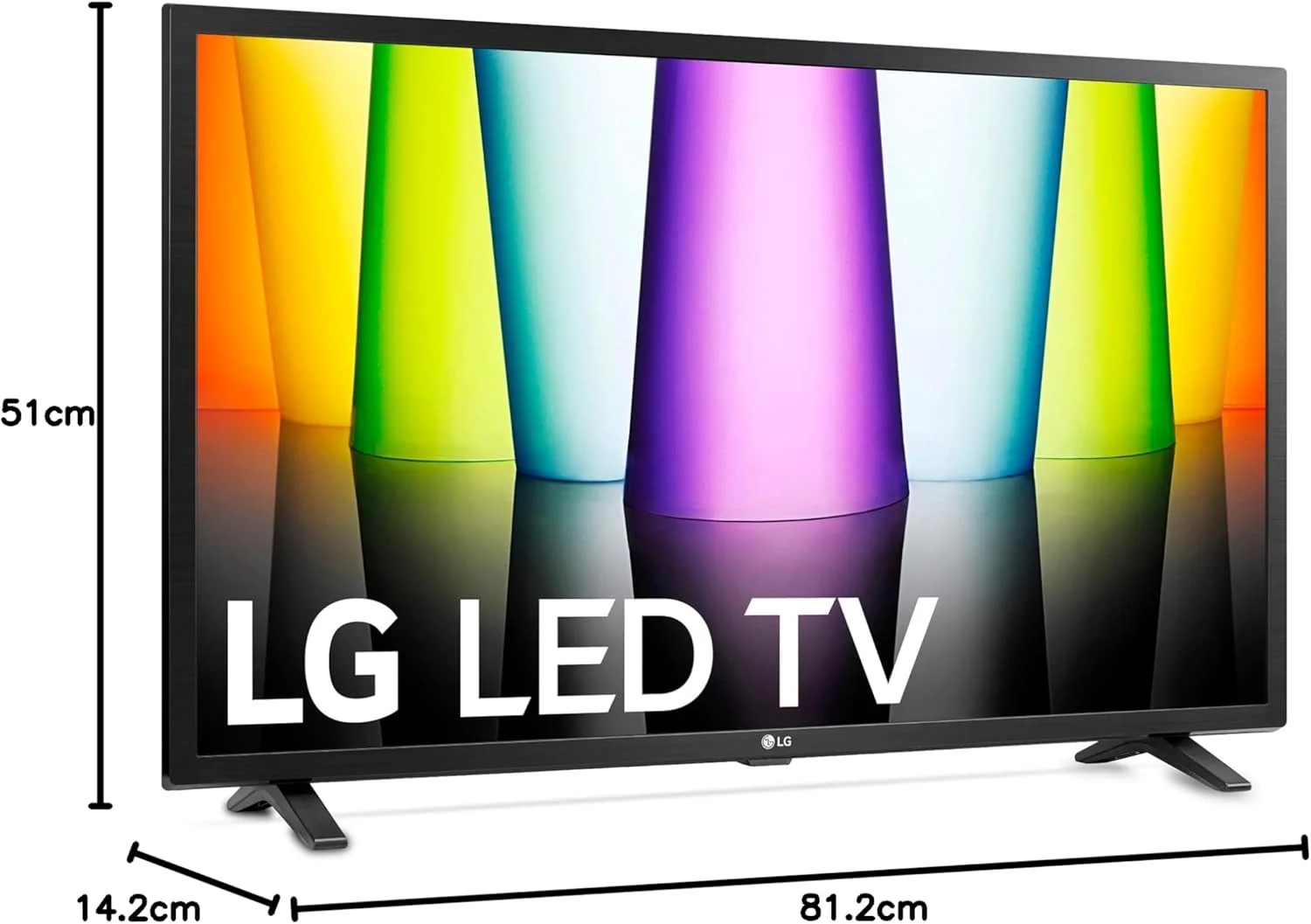 تلویزیون ال جی مدل 32LQ63006LA سایز 32 اینچ Full HD (دستیار گوگل، 60 هرتز، تلویزیون هوشمند) [سال تولید 2022]، مشکی