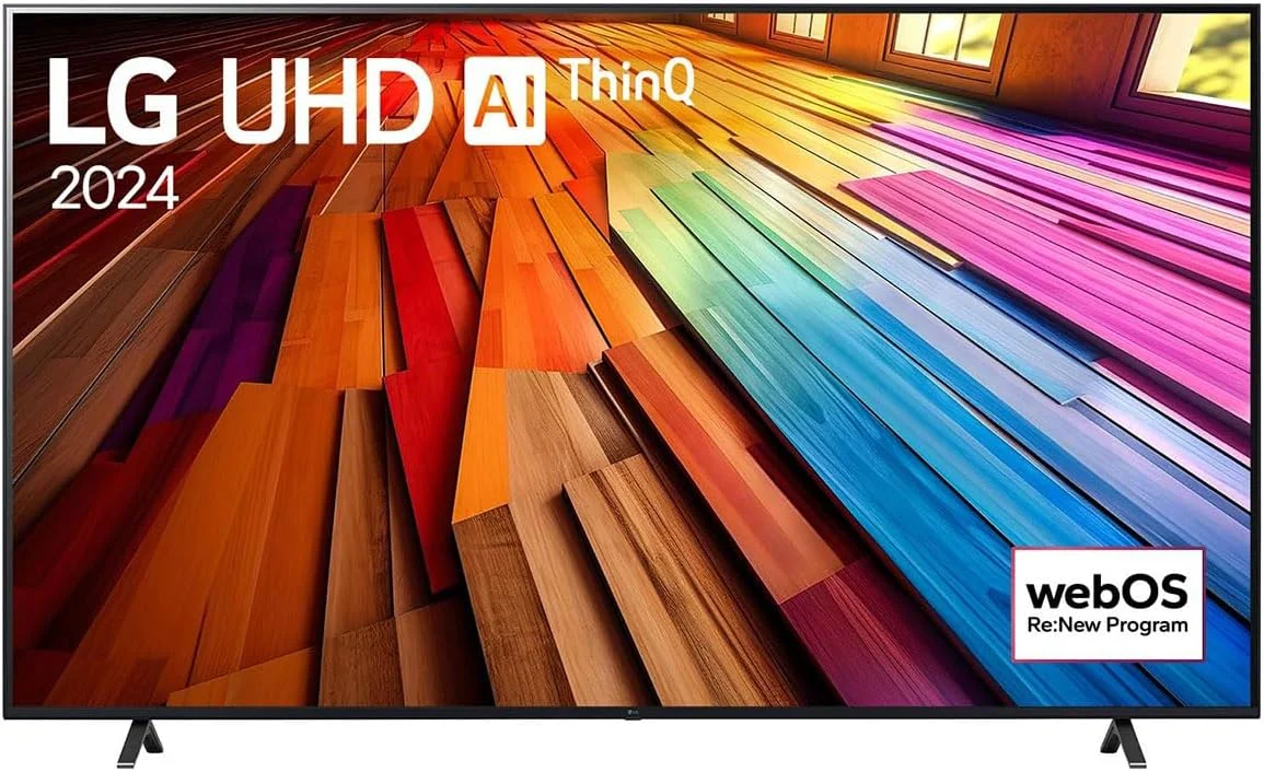 تلویزیون هوشمند 86 اینچ ال جی UHD UT80 4K با ریموت جادویی AI، HDR10 و webOS24 مدل 2024 - مشکی