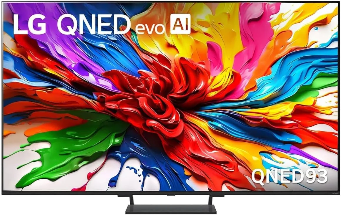تلویزیون هوشمند 4K ال‌جی مدل 75QNED93A با نرخ تازه‌سازی 144 هرتز و فناوری QNED evo AI، سایز 75 اینچ