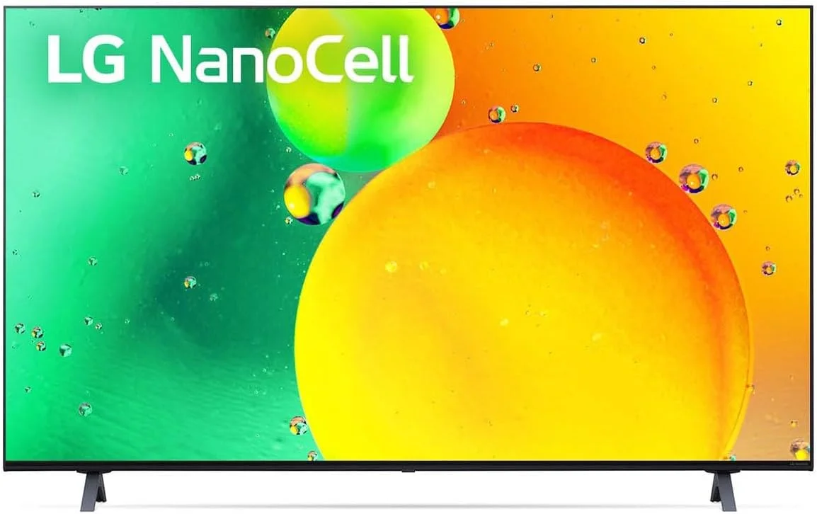 تلویزیون هوشمند 65 اینچ ال‌جی مدل NANO75SQA با فناوری NanoCell 4K – HDR 10 Pro و HLG، Active HDR، رنگ‌های خالص، پردازنده α5 Gen5 AI، نرخ نوسازی 60 هرتز، حالت Filmmaker، WebOS 22 - مشکی