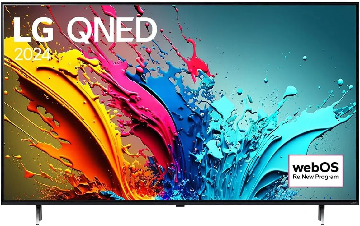 تلویزیون هوشمند 86 اینچ ال جی QNED مدل QNED86 4K با ریموت جادویی AI، HDR10 و webOS24، رنگ مشکی (سال 2024)