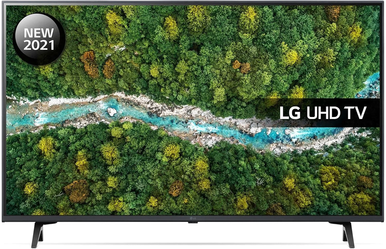 تلویزیون ال ای دی هوشمند 50 اینچی LG مدل 50UP77006LB با کیفیت 4K UHD HDR (مدل 2021) دارای Freeview Play، Prime Video، Netflix، Disney+، Google Assistant و سازگاری با Alexa