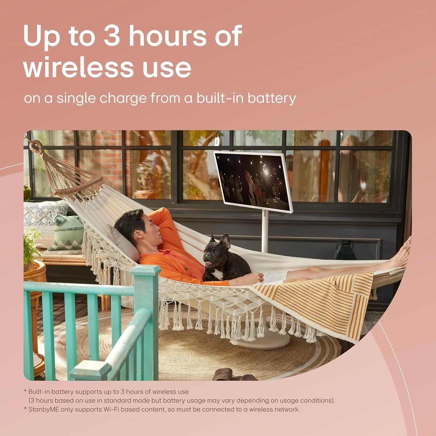 تلویزیون بی سیم 27 اینچی ال جی StanbyMe مدل 27ART10AKPL | نمایشگر هوشمند قابل حمل | 1080p | سری 2023