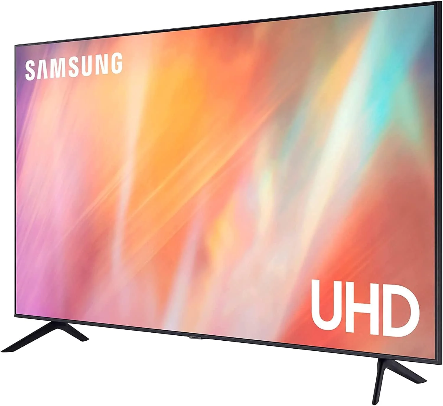 تلویزیون هوشمند 50 اینچ سامسونگ مدل AU7000 Crystal UHD 4K (سال 2021)، خاکستری تیتانیومی، UA50AU7000UXZN
