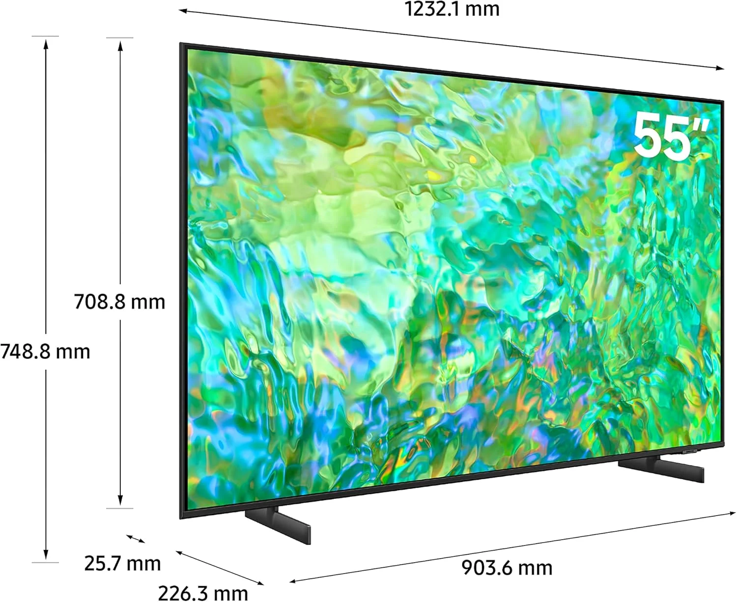 تلویزیون 55 اینچ سامسونگ UHD 4K پردازنده کریستال 4K ایر اسلیم - UA55CU8000 - نسخه بین المللی 2023 تلویزیون 55 اینچ سامسونگ UHD 4K پردازنده کریستال 4K ایر اسلیم - UA55CU8000 - نسخه بین المللی 2023