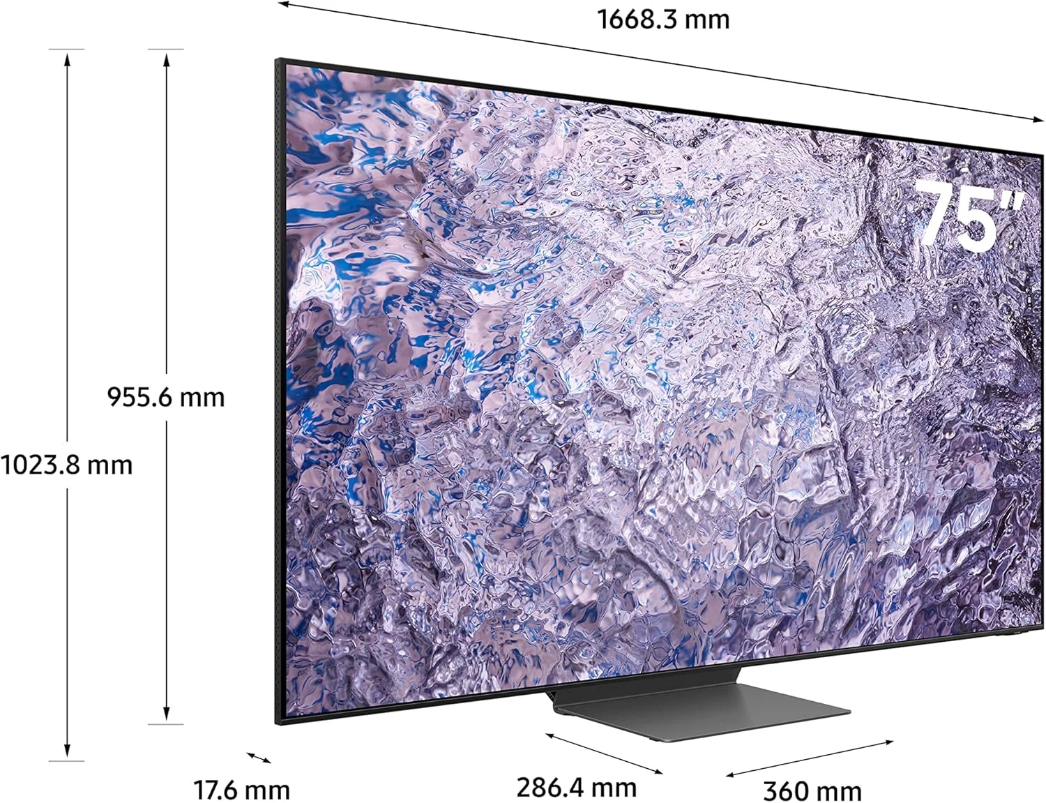 تلویزیون 75 اینچ سامسونگ 8K Neo QLED با فناوری Quantum Matrix Pro مدل QA75QN800CUXZN (مدل 2023 - نسخه امارات متحده عربی)، مشکی تلویزیون 75 اینچ سامسونگ 8K Neo QLED با فناوری Quantum Matrix Pro مدل QA75QN800CUXZN (مدل 2023 - نسخه امارات متحده عربی)، مشکی
