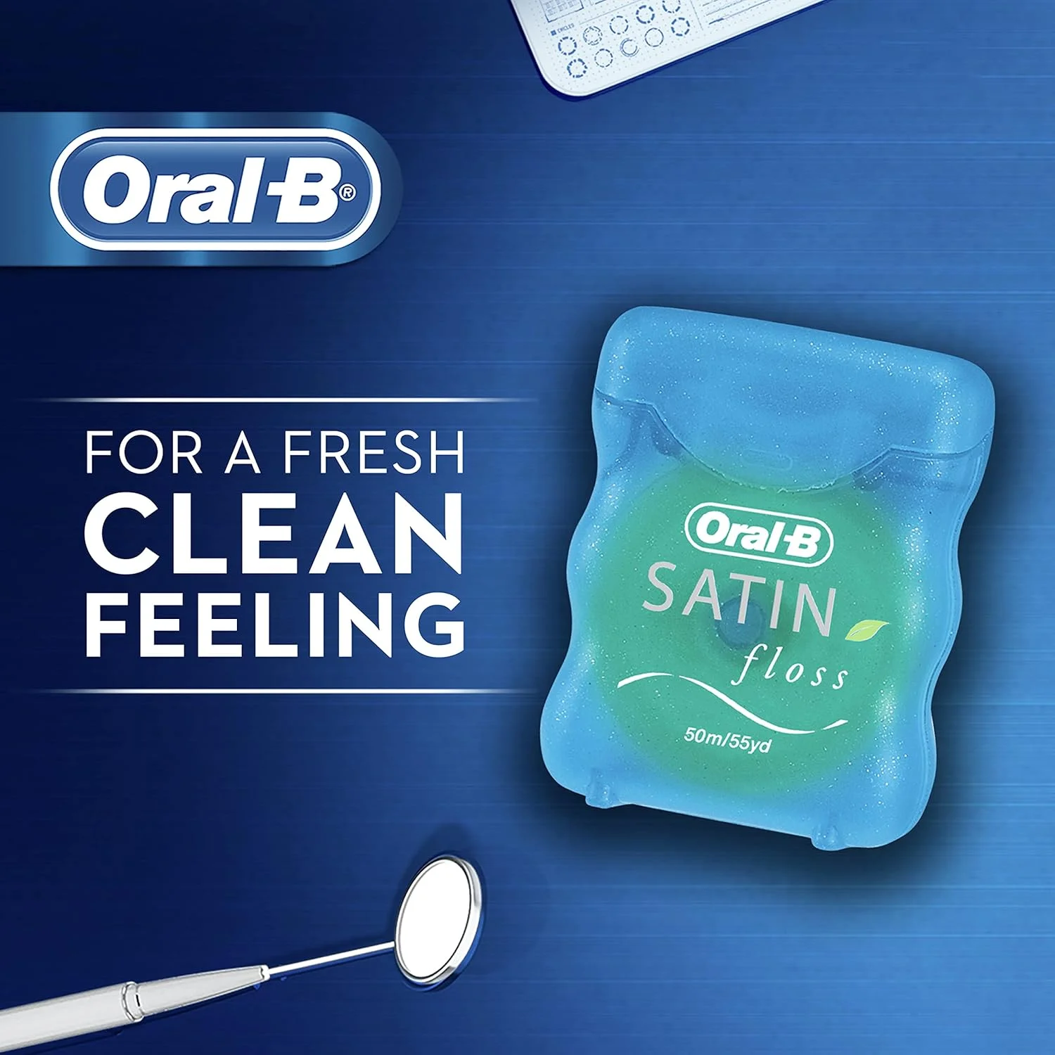 نخ دندان نعنایی Oral-B Satin Floss، 25 متری (بسته 2 عددی) نخ دندان نعنایی Oral-B Satin Floss، 25 متری (بسته 2 عددی)