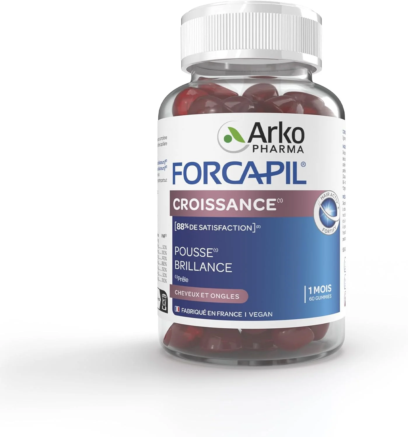 آرکوفرما فورکاپیل پاستیلی برای رشد - مو و ناخن - تقویت کننده فیبر مو - 60 پاستیل - دوره یک ماهه آرکوفرما فورکاپیل پاستیلی برای رشد - مو و ناخن - تقویت کننده فیبر مو - 60 پاستیل - دوره یک ماهه