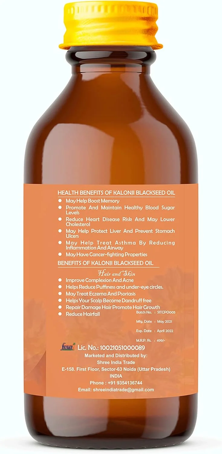 روغن دانه سیاه پرس سرد، امگا 3 6 9 | فوق العاده آنتی اکسیدان و پشتیبانی از سیستم ایمنی، مفاصل، هضم، مو و پوست، 100 میلی لیتر، استخراج شده با دستگاه چوبی، بدون GMO، فرآوری نشده، تصفیه نشده روغن دانه سیاه پرس سرد، امگا 3 6 9 | فوق العاده آنتی اکسیدان و پشتیبانی از سیستم ایمنی، مفاصل، هضم، مو و پوست، 100 میلی لیتر، استخراج شده با دستگاه چوبی، بدون GMO، فرآوری نشده، تصفیه نشده