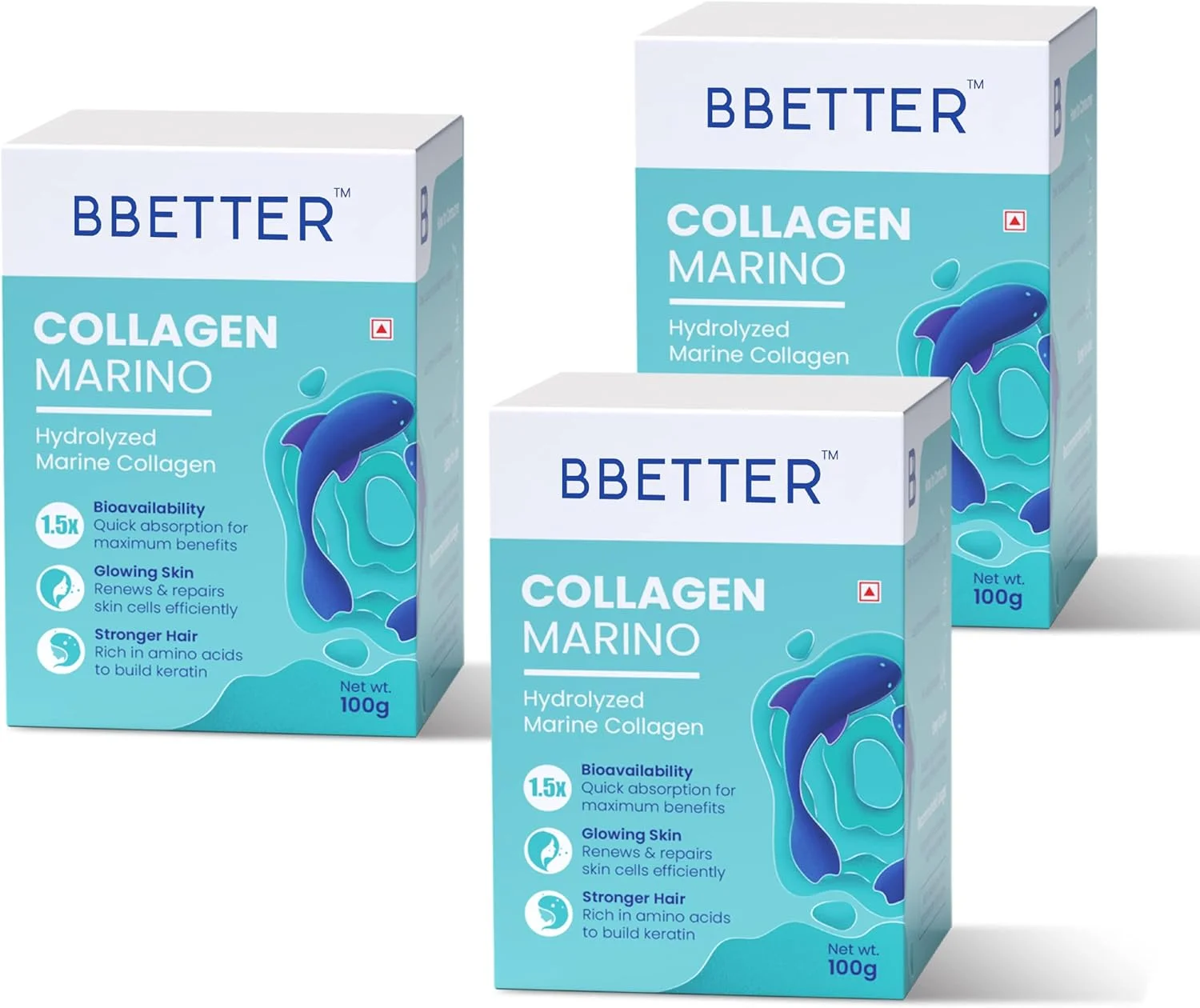 پودر کلاژن مارینو BBETTER - مکمل پودر کلاژن دریایی هیدرولیز شده خالص برای پوست و مو. مکمل پودر کلاژن دریایی نوع 1 برای زنان و مردان (100 گرم). بسته 3 عددی پودر کلاژن مارینو BBETTER - مکمل پودر کلاژن دریایی هیدرولیز شده خالص برای پوست و مو. مکمل پودر کلاژن دریایی نوع 1 برای زنان و مردان (100 گرم). بسته 3 عددی