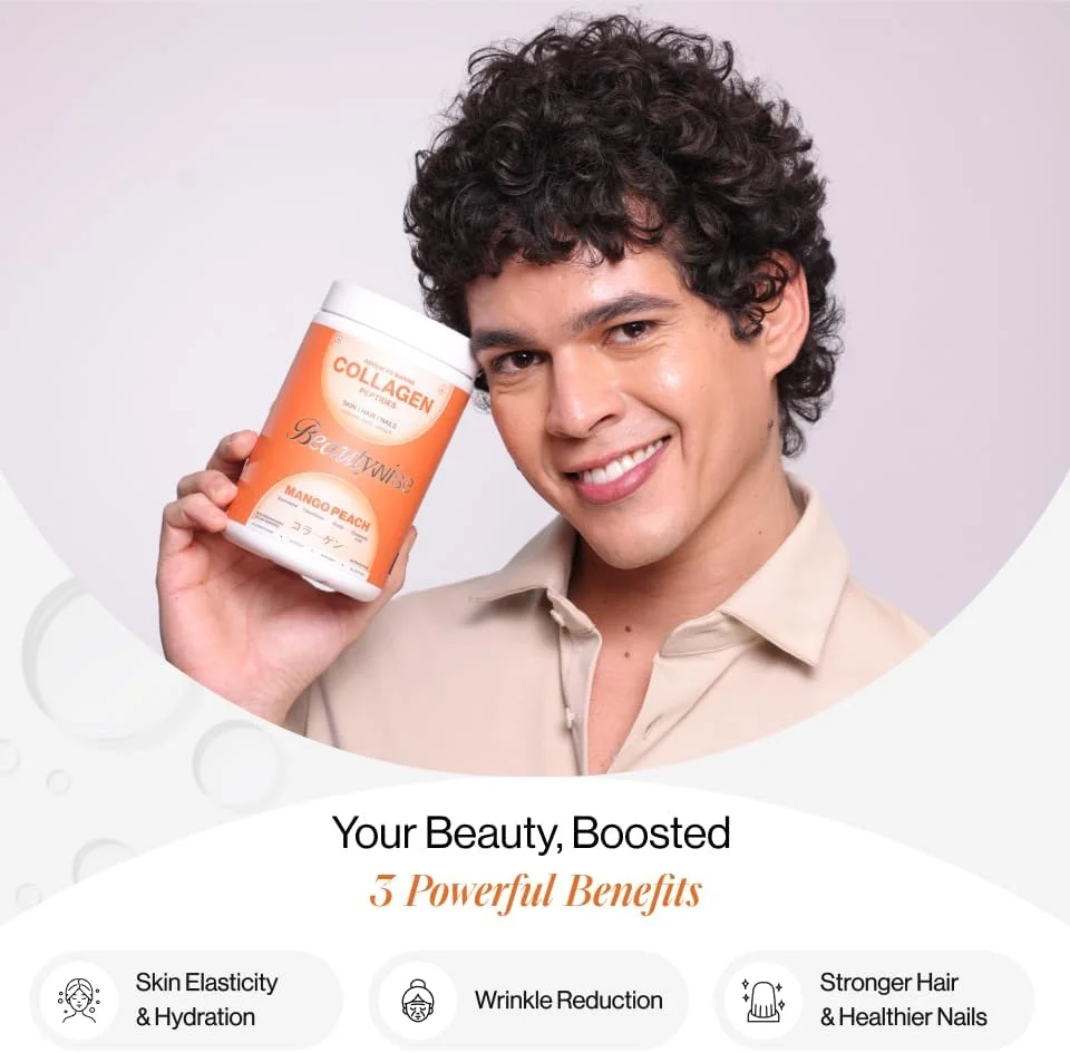 پودر کلاژن دریایی پیشرفته بیوتی وایز - 8000 میلی گرم پپتیدهای کلاژن ژاپنی | مکمل درخشش پوست، مو و ناخن | گلوتاتیون، رزوراترول، اسید هیالورونیک و ویتامین | (انبه هلو 200 گرم) پودر کلاژن دریایی پیشرفته بیوتی وایز - 8000 میلی گرم پپتیدهای کلاژن ژاپنی | مکمل درخشش پوست، مو و ناخن | گلوتاتیون، رزوراترول، اسید هیالورونیک و ویتامین | (انبه هلو 200 گرم)