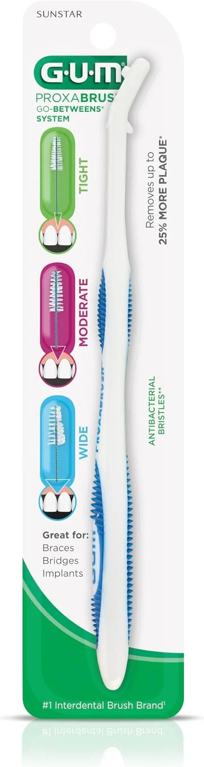 دسته و سری های یدکی برس بین دندانی GUM Proxabrush - تکی، بسته 4 عددی دسته و سری های یدکی برس بین دندانی GUM Proxabrush - تکی، بسته 4 عددی