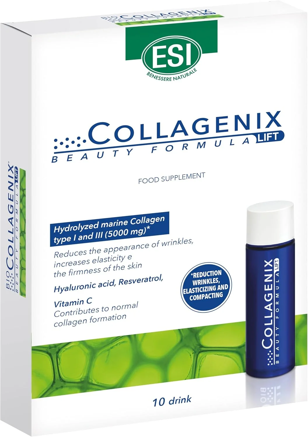 نوشیدنی کلاژن بایوکلاژنیکس، 30 میلی لیتر (10 عدد) - فرمول ضد پیری با آنتی اکسیدان ها، ویتامین C، روی و مس، کاهش دهنده چین و چروک، آبرسان و بهبود دهنده رنگ پوست، پشتیبانی از خاصیت ارتجاعی، مبارزه با استرس اکسیداتیو نوشیدنی کلاژن بایوکلاژنیکس، 30 میلی لیتر (10 عدد) - فرمول ضد پیری با آنتی اکسیدان ها، ویتامین C، روی و مس، کاهش دهنده چین و چروک، آبرسان و بهبود دهنده رنگ پوست، پشتیبانی از خاصیت ارتجاعی، مبارزه با استرس اکسیداتیو