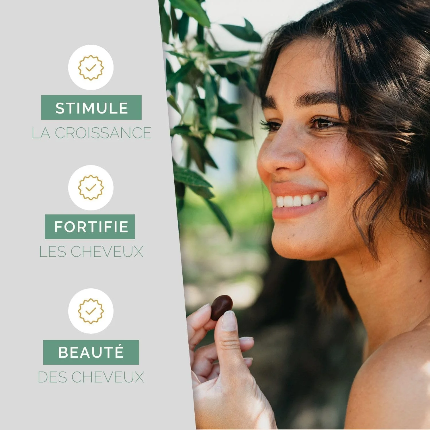 پاستیل کراتین بایوسایت برای رشد مو – کراتین، ویتامین E، روی، سلنیوم، بیوتین – 60 پاستیل با طعم میوه های قرمز – دوره 30 روزه