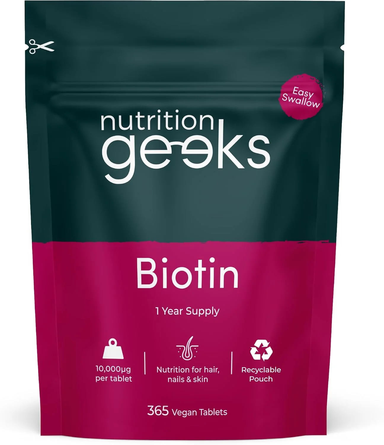 مکمل بیوتین برای رشد مو - تامین یک ساله بیوتین با قدرت بالا 10000 میکروگرم در هر قرص، ویتامین های پوست، مو و ناخن برای زنان و مردان، 365 قرص بیوتین گیاهی - بلع آسان، ویتامین های مو ساخت انگلستان مکمل بیوتین برای رشد مو - تامین یک ساله بیوتین با قدرت بالا 10000 میکروگرم در هر قرص، ویتامین های پوست، مو و ناخن برای زنان و مردان، 365 قرص بیوتین گیاهی - بلع آسان، ویتامین های مو ساخت انگلستان