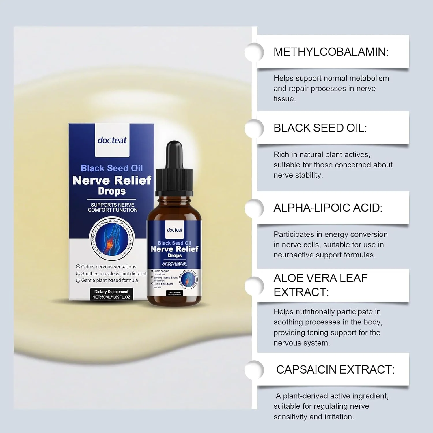 روغن دانه سیاه ارگانیک (سیاه دانه، زیره سیاه، کالونجی) - روغن پرس سرد 100% خالص - روغن دانه زیره سیاه وگان تصفیه نشده طبیعی برای مراقبت از مو، صورت و پوست - 50 میلی لیتر