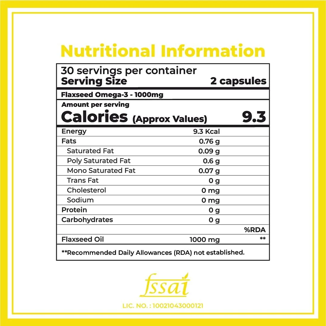 مکمل امگا 3 تخم کتان Boldfit 1000 میلی گرم برای حمایت از پوست، مفاصل، مو و سیستم ایمنی. منبع گیاهی امگا 3 برای آقایان و بانوان - 60 کپسول گیاهی. مکمل امگا 3 تخم کتان Boldfit 1000 میلی گرم برای حمایت از پوست، مفاصل، مو و سیستم ایمنی. منبع گیاهی امگا 3 برای آقایان و بانوان - 60 کپسول گیاهی.