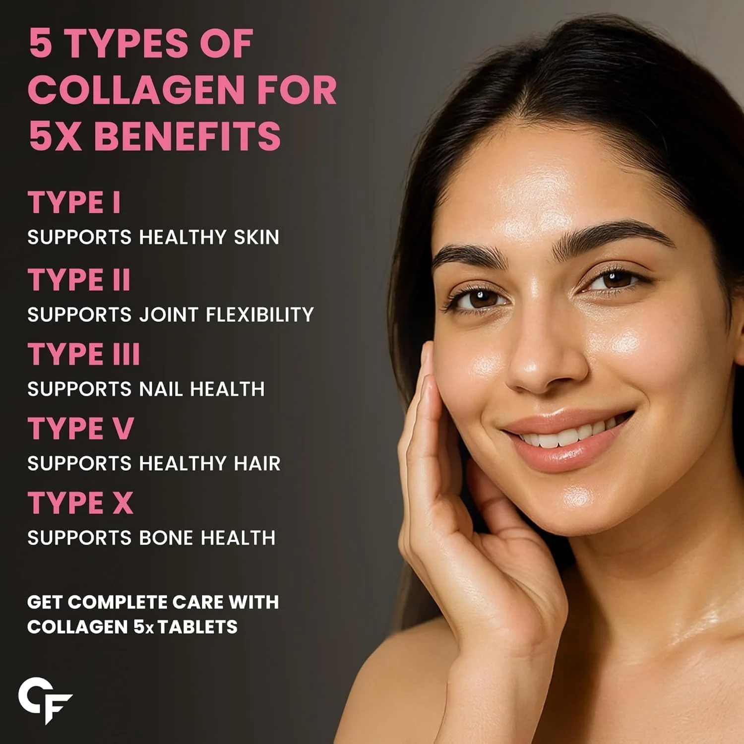 پپتیدهای کلاژن چندگانه کاربامید فورته - برای زنان و مردان - قرص های کلاژن از تمام 5 نوع (I، II، III، V & X) برای مو، پوست و ناخن - 90 قرص پپتیدهای کلاژن چندگانه کاربامید فورته - برای زنان و مردان - قرص های کلاژن از تمام 5 نوع (I، II، III، V & X) برای مو، پوست و ناخن - 90 قرص