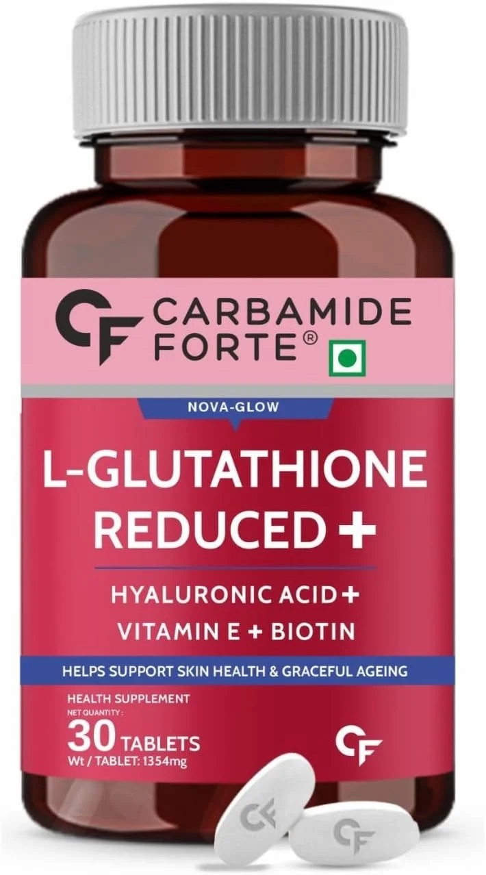 قرص ال-گلوتاتیون احیا شده 500 میلی گرمی کاربامید فورته ژاپنی | ال-گلوتاتیون با اسید هیالورونیک، ویتامین ای، لیکوپن و بیوتین - 30 عدد قرص گیاهی قرص ال-گلوتاتیون احیا شده 500 میلی گرمی کاربامید فورته ژاپنی | ال-گلوتاتیون با اسید هیالورونیک، ویتامین ای، لیکوپن و بیوتین - 30 عدد قرص گیاهی